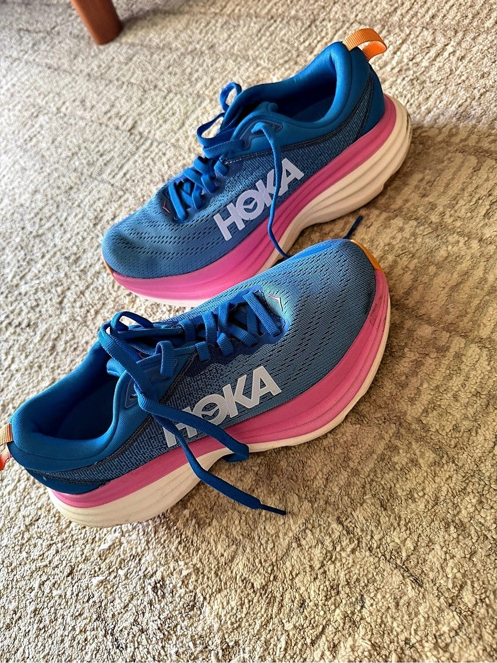 HOKA Bondi 8 Women's Blue & Pink US 5.5 B